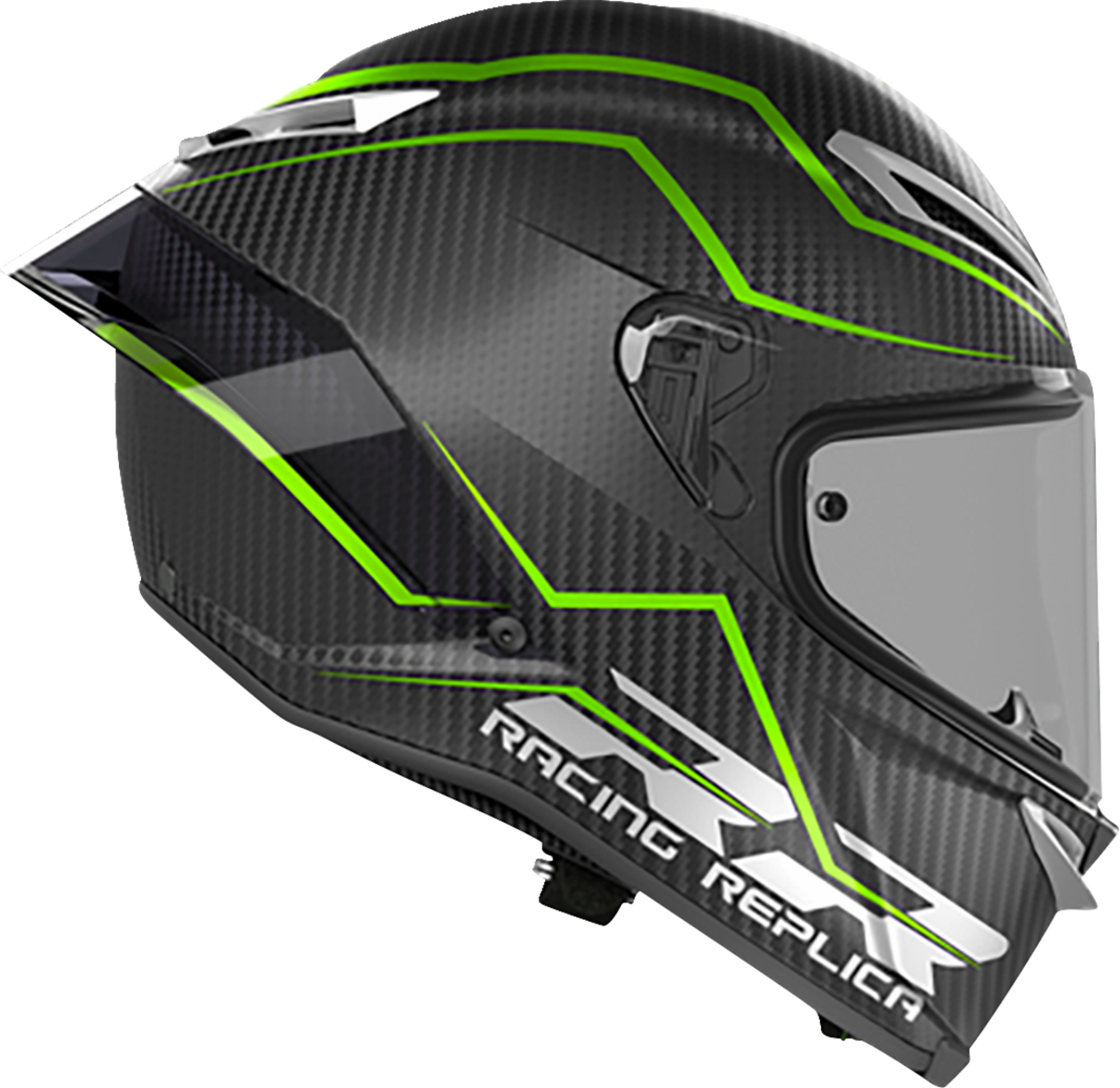 AGV Pista GP RR Performante Carbon/Lime Helmet for Motorcycle Racing - Large (Part Number 2118356002-018-L)