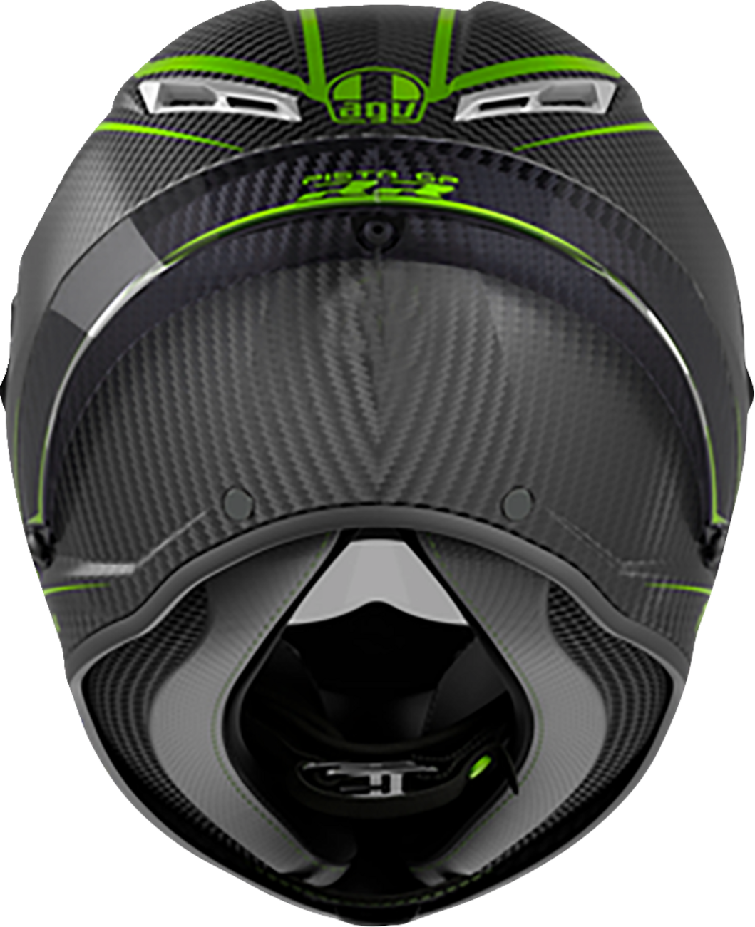 AGV Pista GP RR Performante Carbon/Lime Helmet - Small, Motorcycle Racing Helmet with Carbon Shell and Race-Ready Features