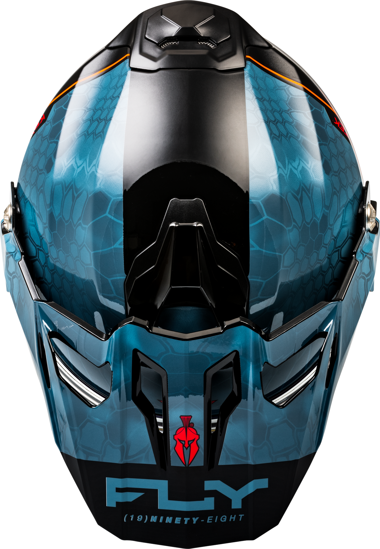 Fly Racing Trekker CW Conceal Helmet with Electric Shield - Slate, Black & Red, Extra Small for ATV, Motocross, Off-Road Vehicles