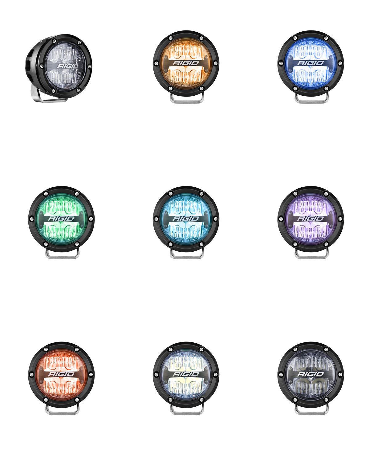 RIGID 360 Series 4-inch RGB/2 RGBW LED Light Cover for Jeep Wrangler, Ford F-150, Toyota Tacoma