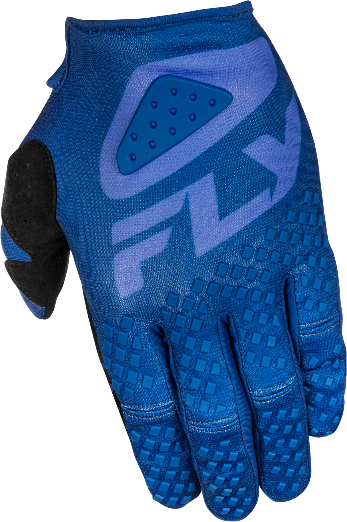 Fly Racing Kinetic Sym Gloves Ultramarine/Dark Blue for Off-Road and Motocross Vehicles