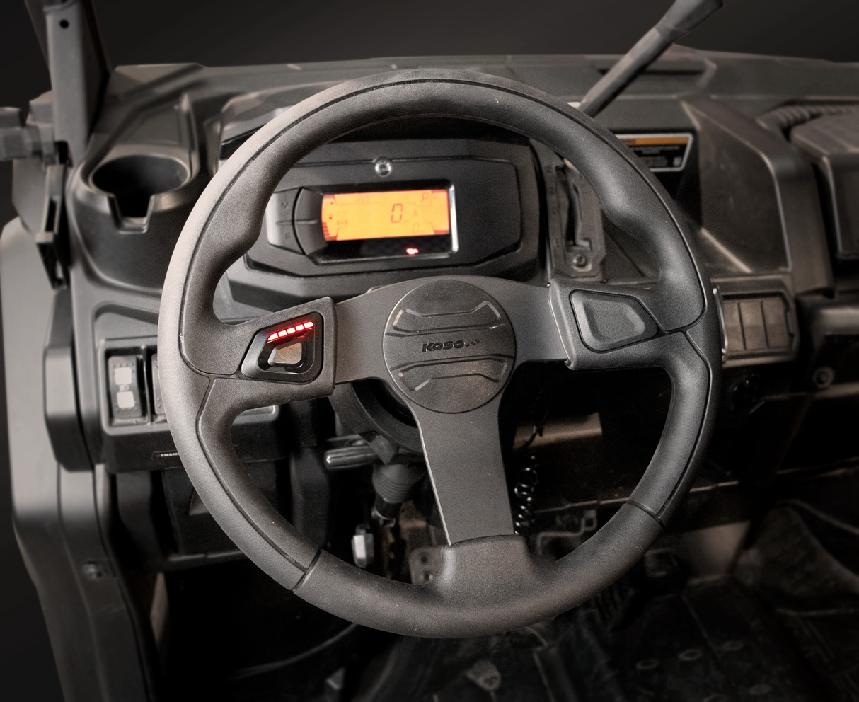 KOSO Heated Steering Wheel AY001000 for UTVs with Integrated Temperature Control