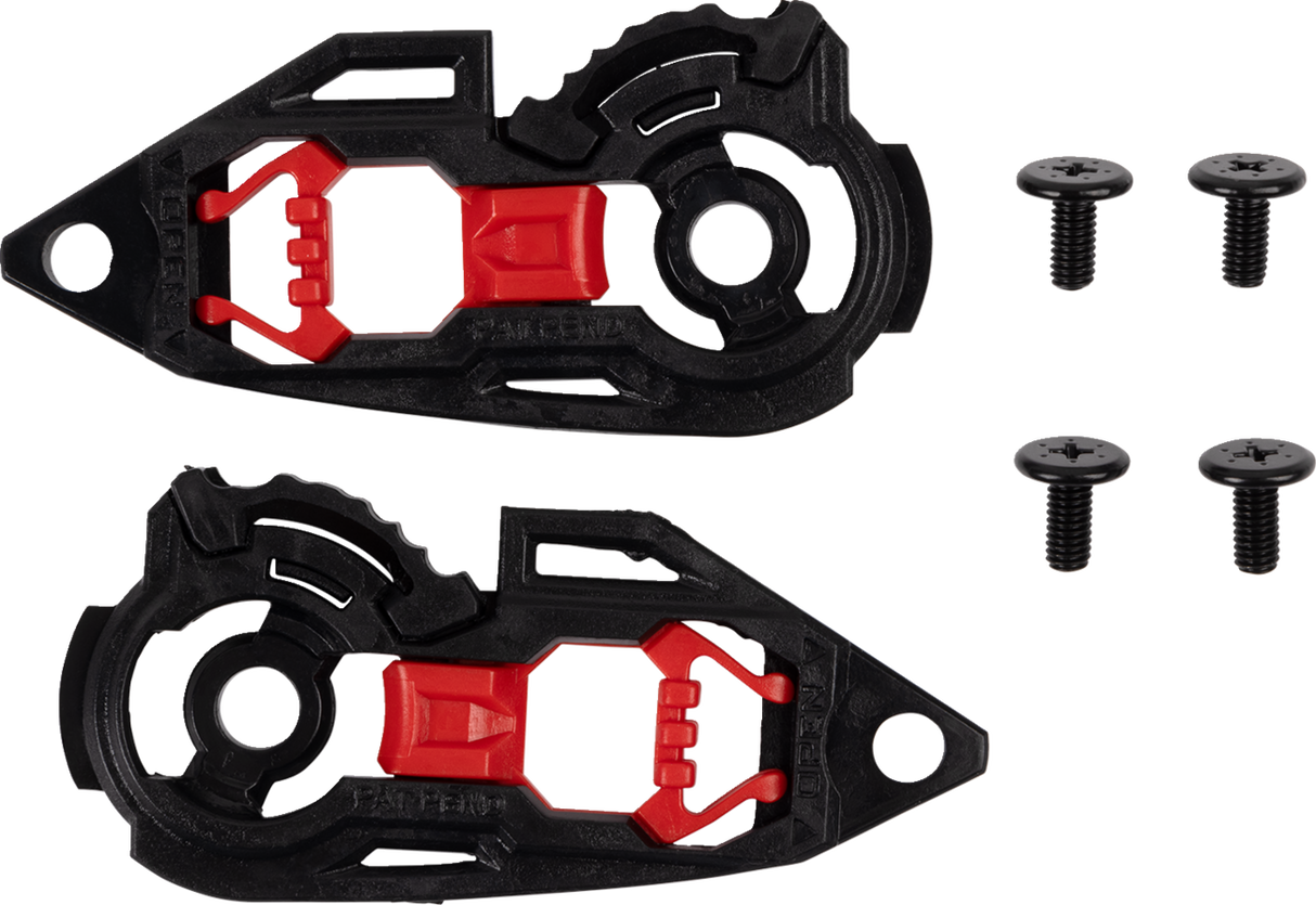 AGV K3 Visor Mechanism Kit - Black by AGV Part Number 2018600002001 for AGV K3 Helmets