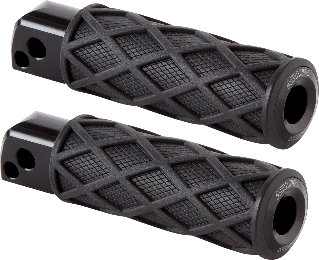 ARLEN NESS Diamond Foot Pegs - Passenger - Black 400-053