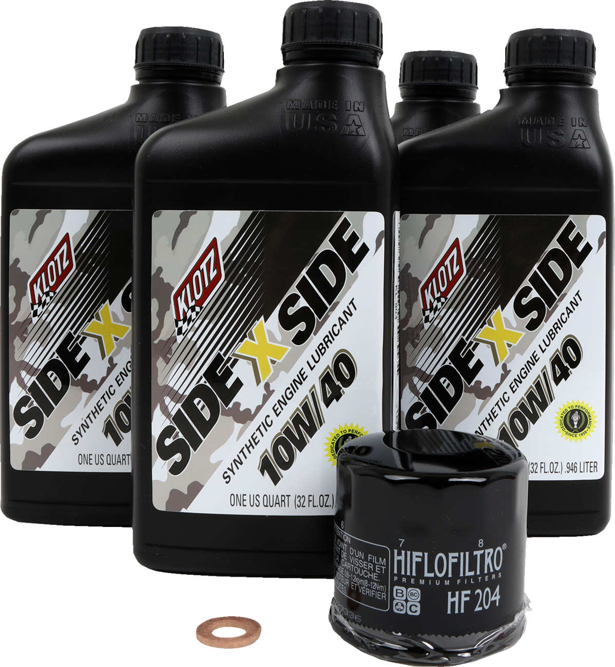 KLOTZ OIL Oil Change Kit - Kawasaki - 10W-40 KU-109