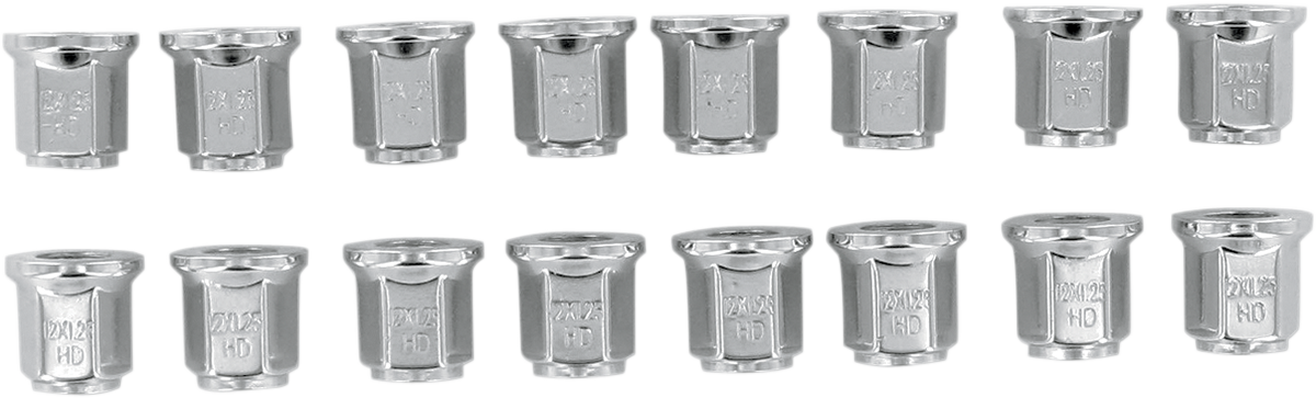 ITP Lug Nuts - Flat - Chrome - M12 x 1.25 - 16 Pack ALUG16BX