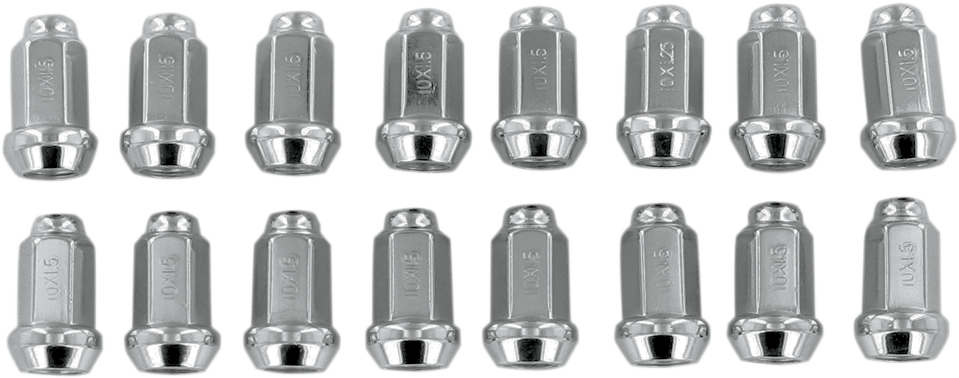 ITP Lug Nuts - 60° Tapered - Chrome - M10 x 1.50 - 16 Pack ALUG17BX