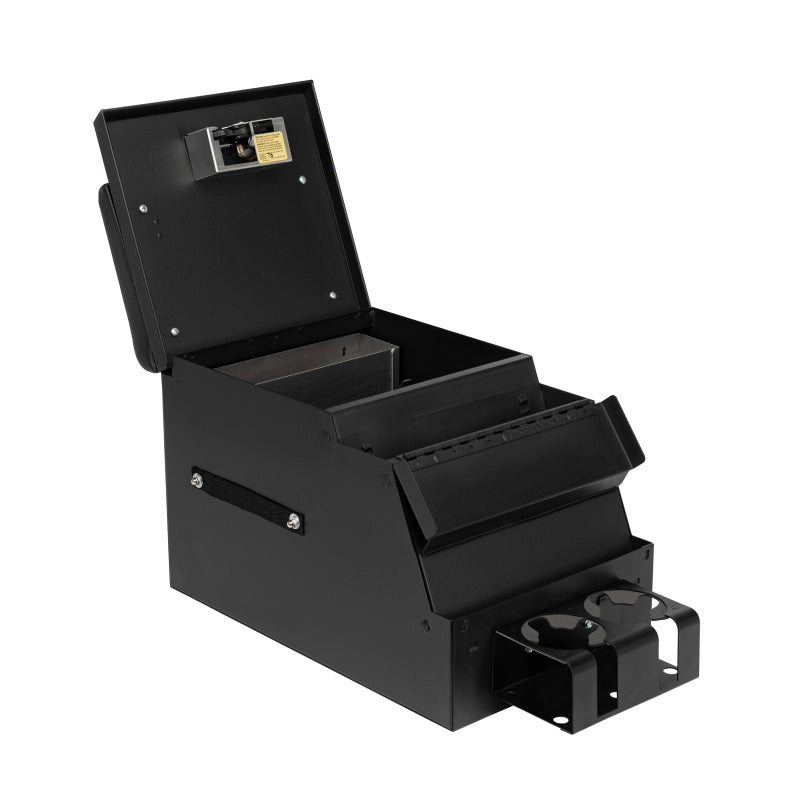 Tuffy Products 017-01 Deluxe 12.5-Inch Black Steel Security Console for Powersports Vehicles