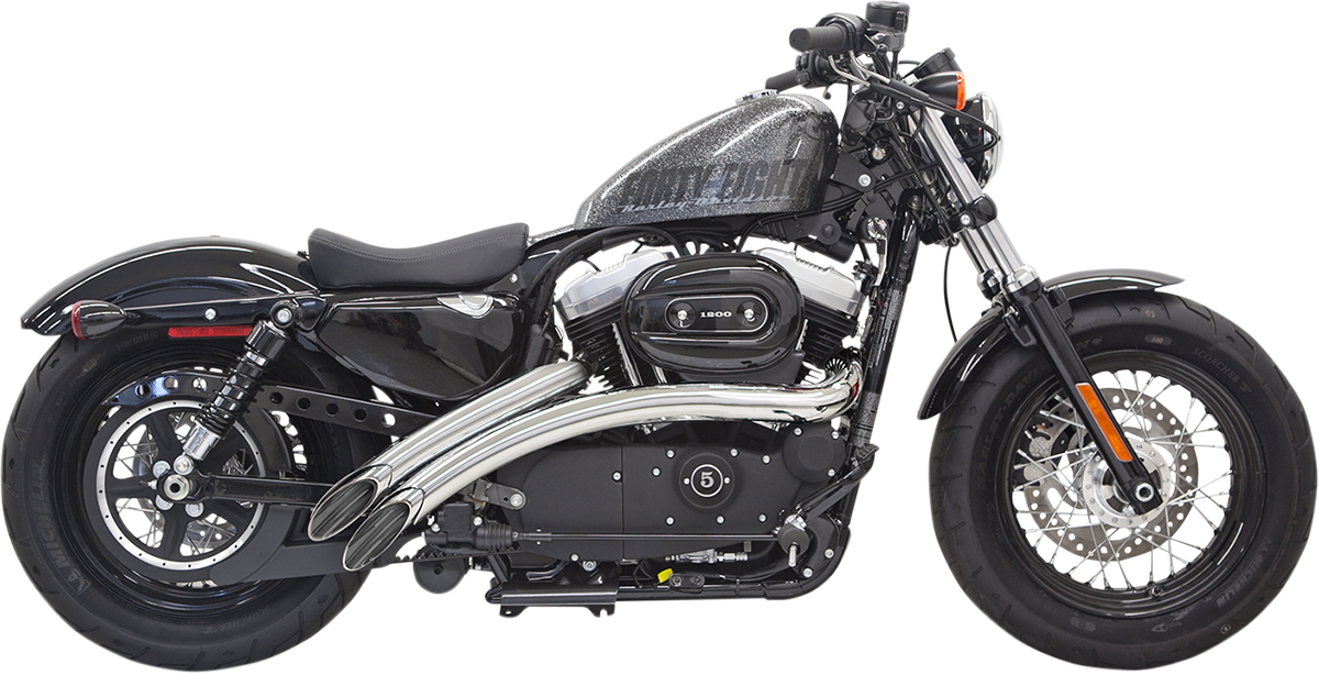 BASSANI XHAUST Radial Sweepers Exhaust System - Chrome - XL 1X2FC