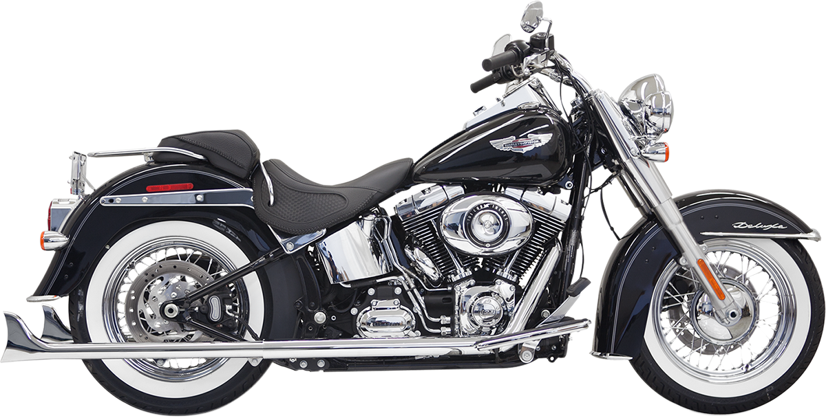 BASSANI XHAUST True Duals Exhaust System with Fishtail Mufflers - 33" - Softail 1S26E-33