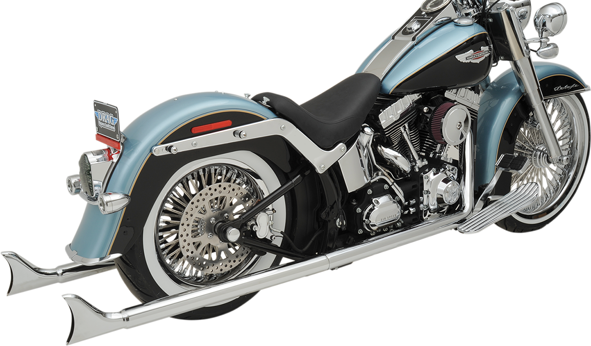 BASSANI XHAUST True Duals Exhaust System with Fishtail Mufflers - 36" - Softail 1S46E-36