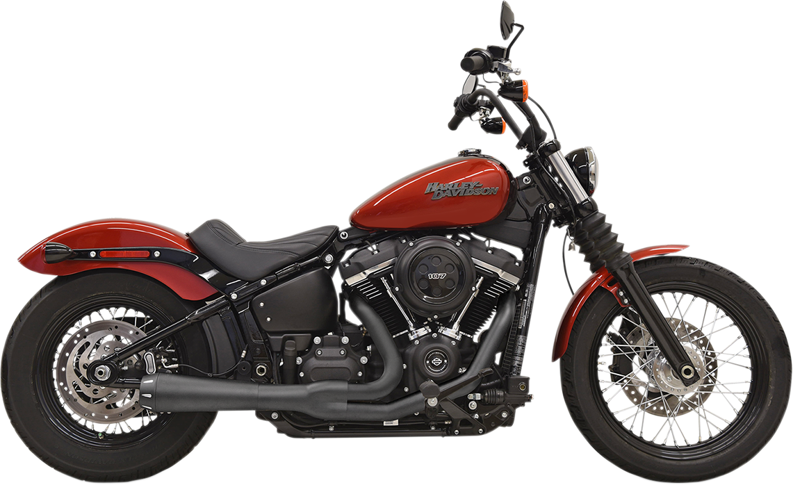BASSANI XHAUST 2-into-1 Road Rage Exhaust System - Black 1S72RB