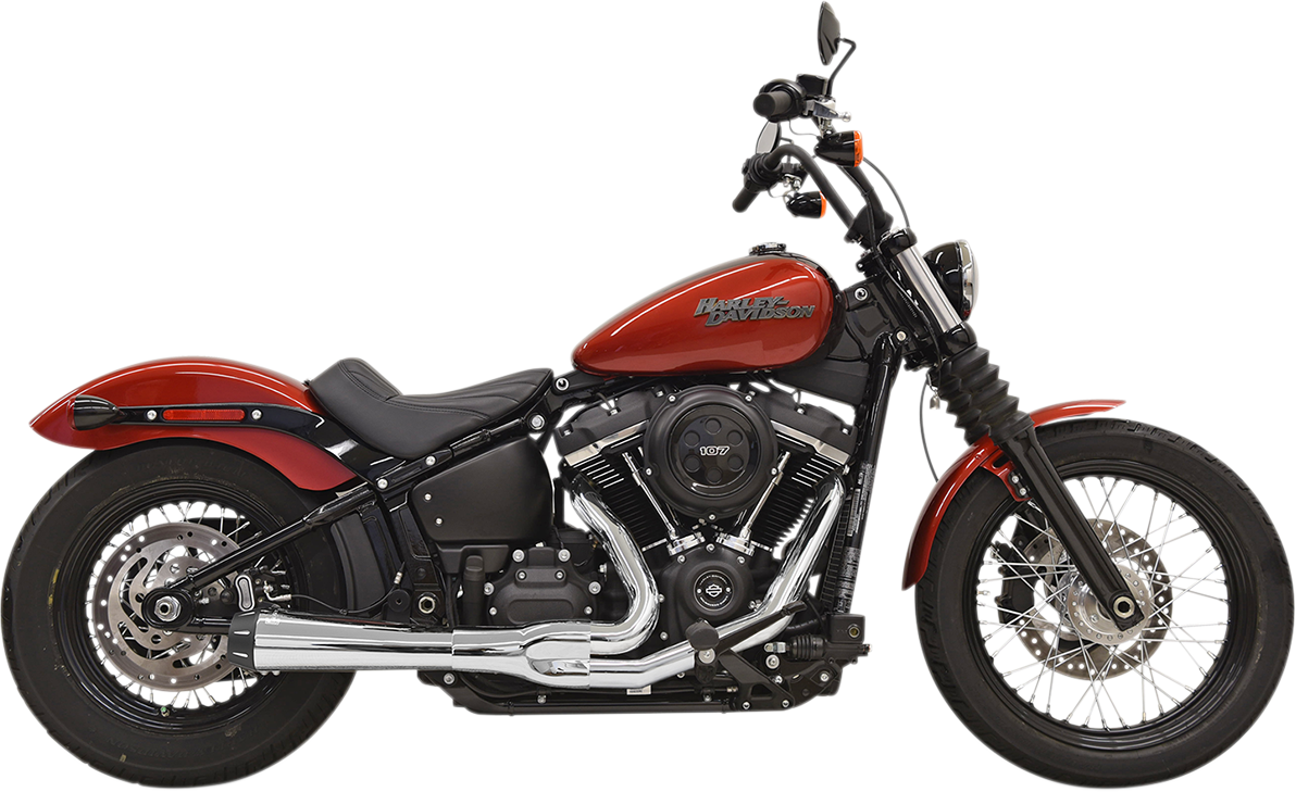 BASSANI XHAUST 2-into-1 Road Rage Exhaust System - Chrome 1S72R