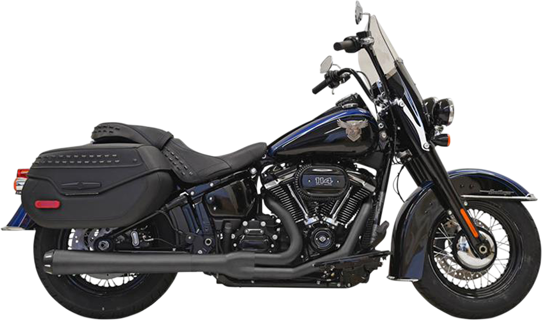 BASSANI XHAUST 2-into-1 Road Rage Exhaust System - Black 1S91RB