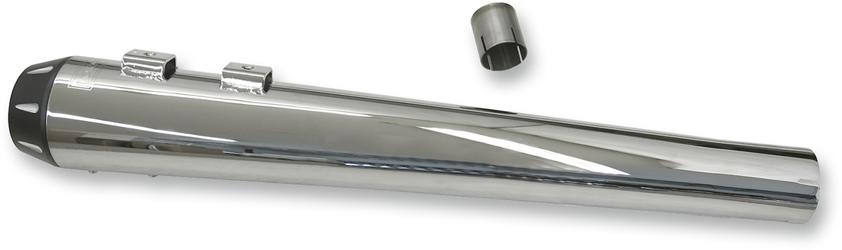 BASSANI XHAUST 2:1 Muffler - Chrome - Megaphone 1F17R