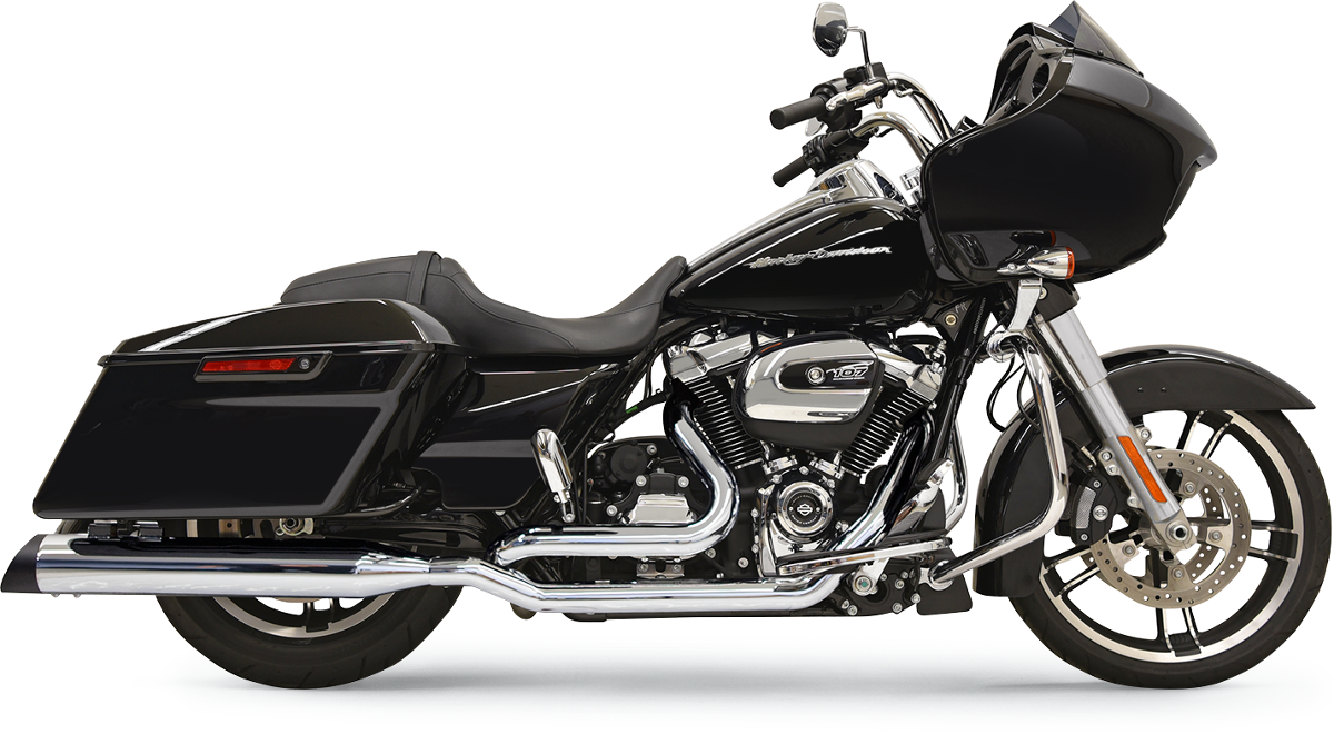 BASSANI XHAUST True-Dual Down Under Headpipes - Chrome - M8 11515A
