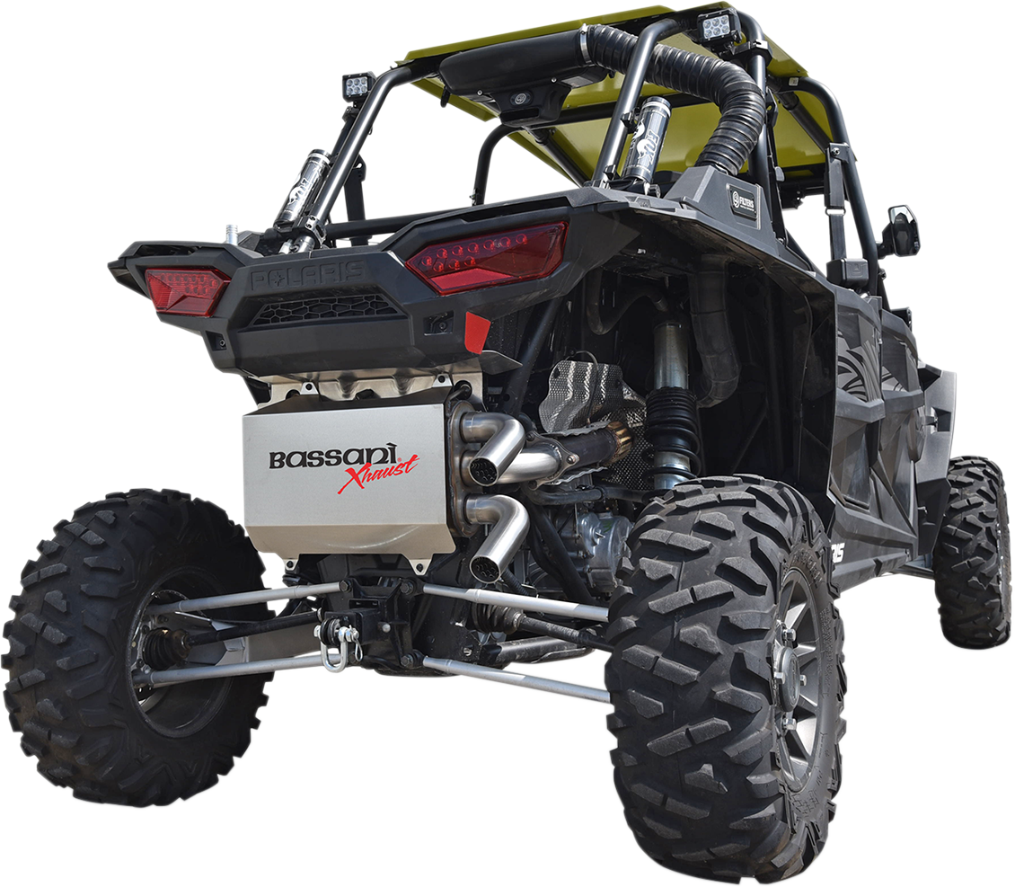 BASSANI XHAUST Muffler - Stainless Steel - RZR XP 1000 Turbo 6R1017T