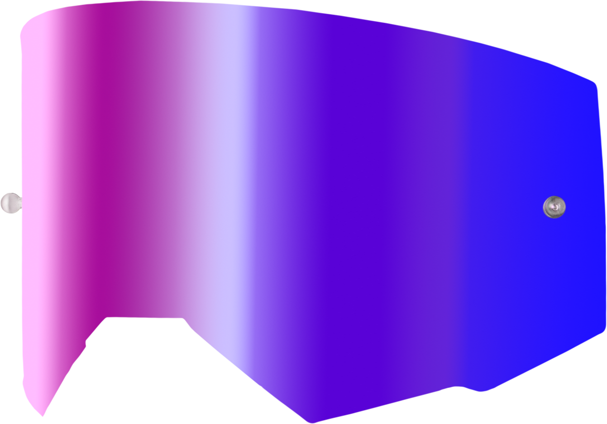 Fly Racing Zone Elite Injection Molded Polycarbonate Lens with Iridescent Red Mirror for Motorcycle and ATV Goggles - Part 37-5438