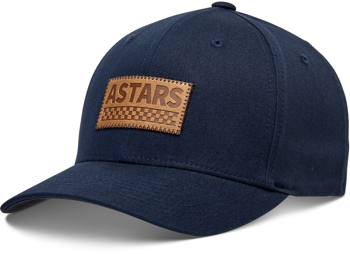 Alpinestars Hardy Hat Navy Sm/Md - Curved Brim Cap with Stretch Twill for Motorcycle and Automotive Enthusiasts