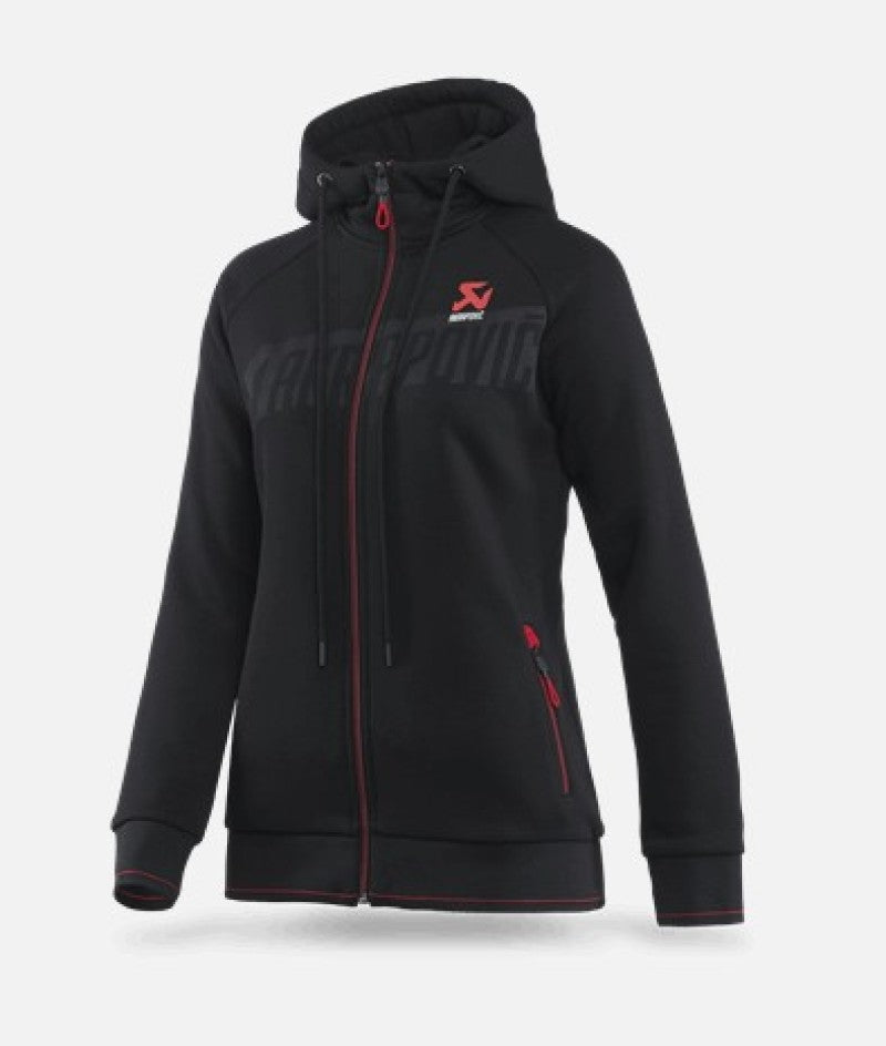 Akrapovic Women's Corpo Zip Hoodie Black - Large