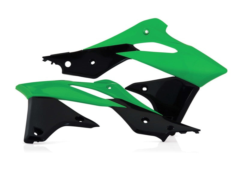 Acerbis Kawasaki KX250F 2013-2016 Radiator Shroud - Green and Black