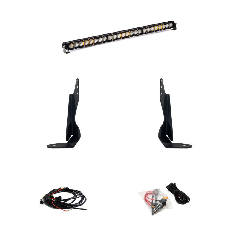 Baja Designs 2020+ GMC Sierra 2500/3500 30-inch Grille LED Light Bar Kit S8 Driving Combo