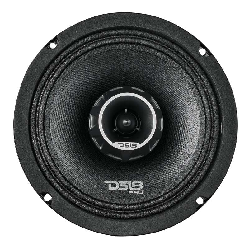 DS18 PRO-ZT6 6.5-Inch Coaxial Loudspeaker – 225 Watts RMS, 4 Ohm, Water-Resistant Mid-Range Speaker for Car Marine Marine Vehicles