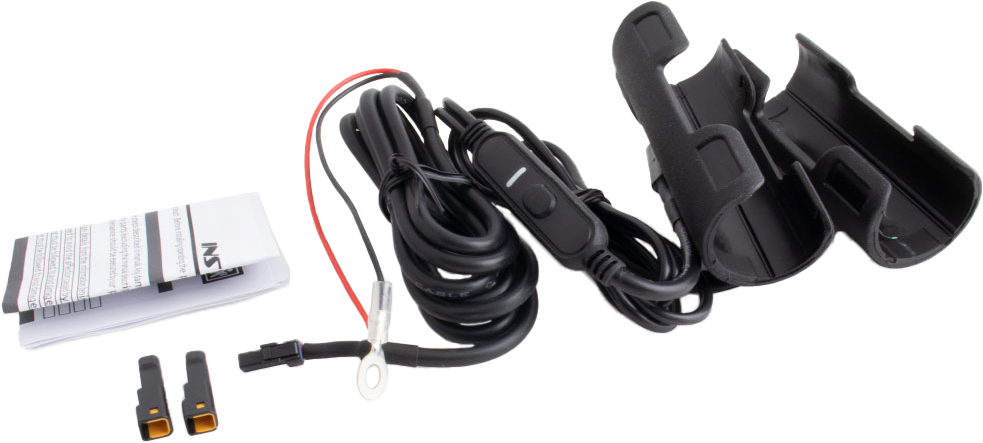 KOSO X Claws Heated Grips Clip-On Sleeve 12V for Motorcycles, Universal Fit