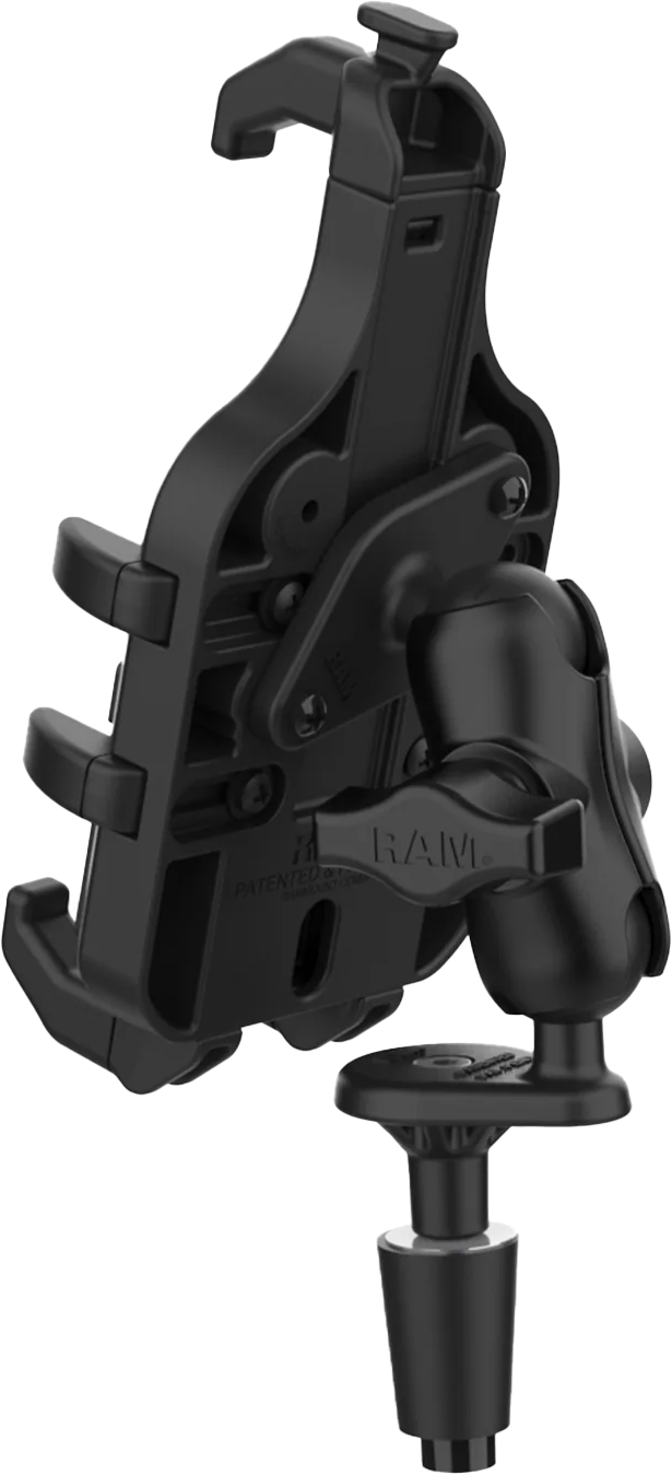 RAM Quick Grip Pro Fork Stem Phone Mount | Compatible with Most Bikes and Motorcycles, 1.27 x 1.78 x 9.53 Inches