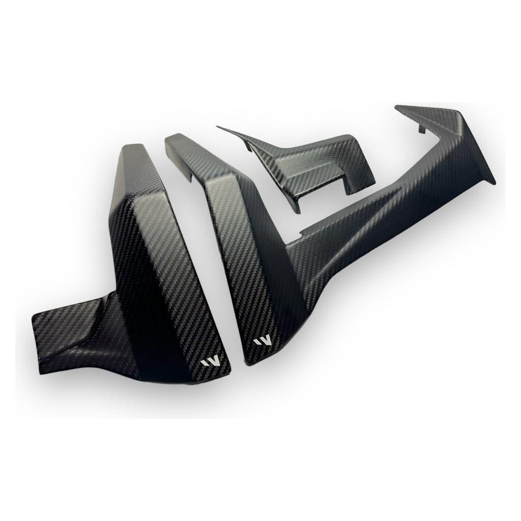 Polaris RZR Pro / Turbo R Carbon Fiber Dash Trim Kit (3-Piece) | FourWerx