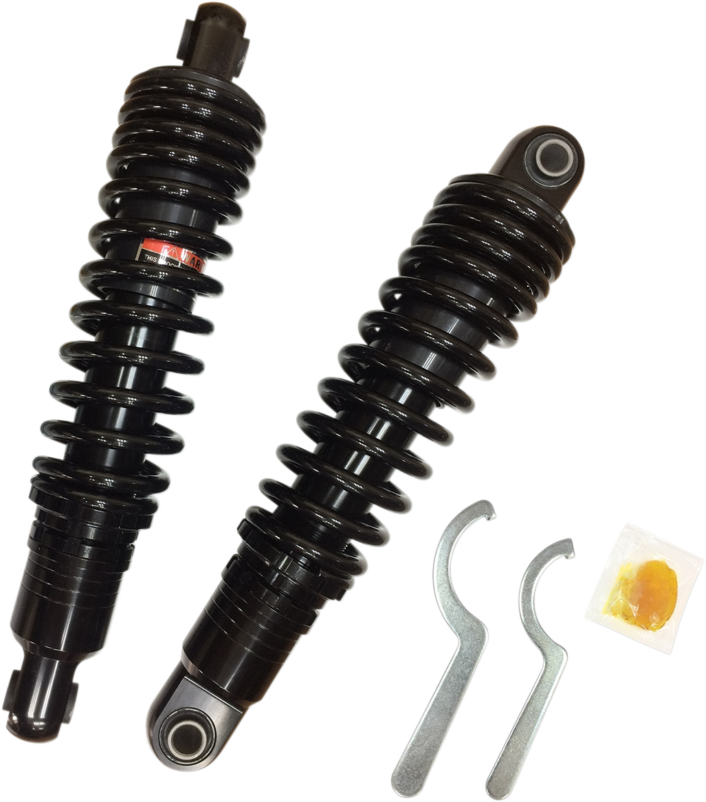 Drag Specialties Shocks Premium Ride-Height Adjustable 13-Inch Heavy Duty Black C16-0154HB for Harley-Davidson Touring Models