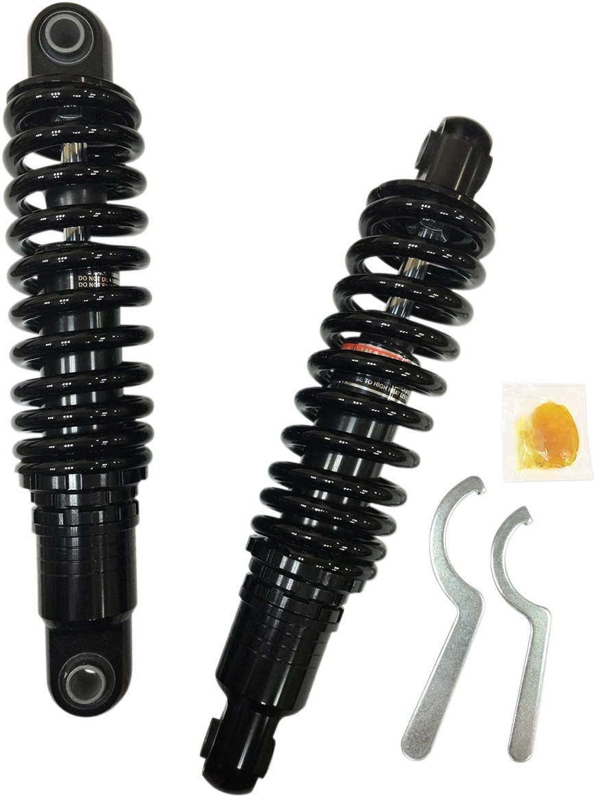 Drag Specialties C16-0156HB Premium 12-inch Ride-Height Adjustable Heavy Duty Shock Absorber for Harley-Davidson Touring Models