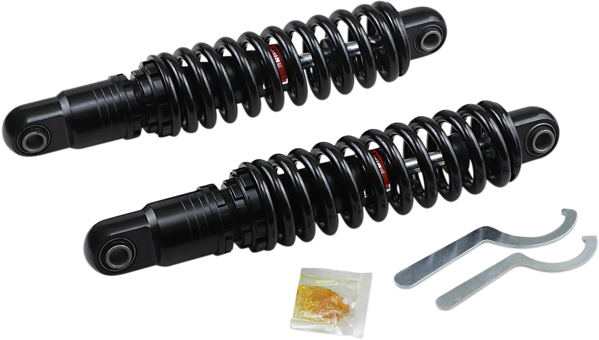 DRAG SPECIALTIES SHOCKS Premium Ride-Height Adjustable Shocks for Harley-Davidson - 13 Inch - Black - Heavy Duty - C16-0157HB
