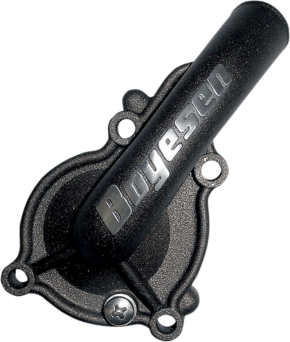 BOYESEN Water Pump Cover for Kawasaki KX250 - Model WPC-12DB, Black Finish