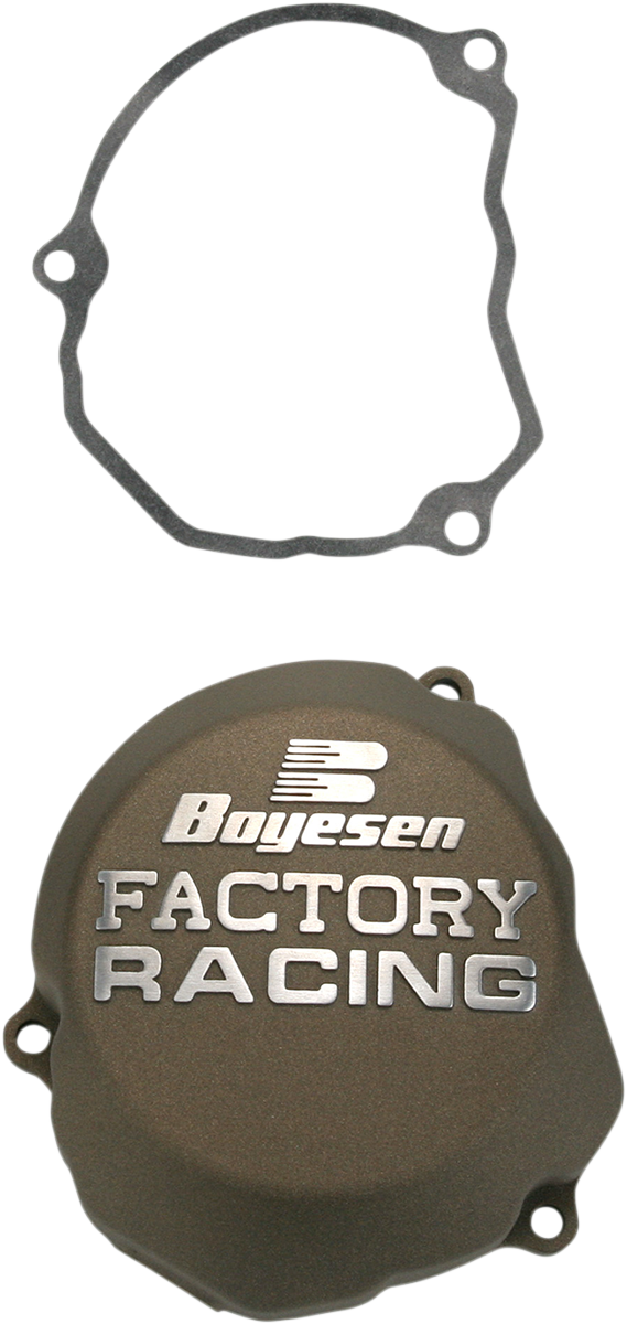 Boyesen SC-46M Magnesium Ignition Cover for Husqvarna and KTM - Enhanced Engine Protection