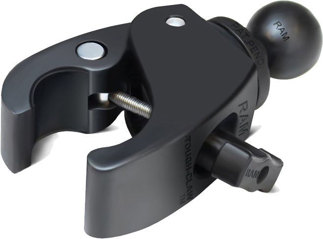 RAM Small Tough Claw with 1-Inch Rubber Ball Mounting Base - Fits 0.625-inch and 1.5-inch Diameter Tubes