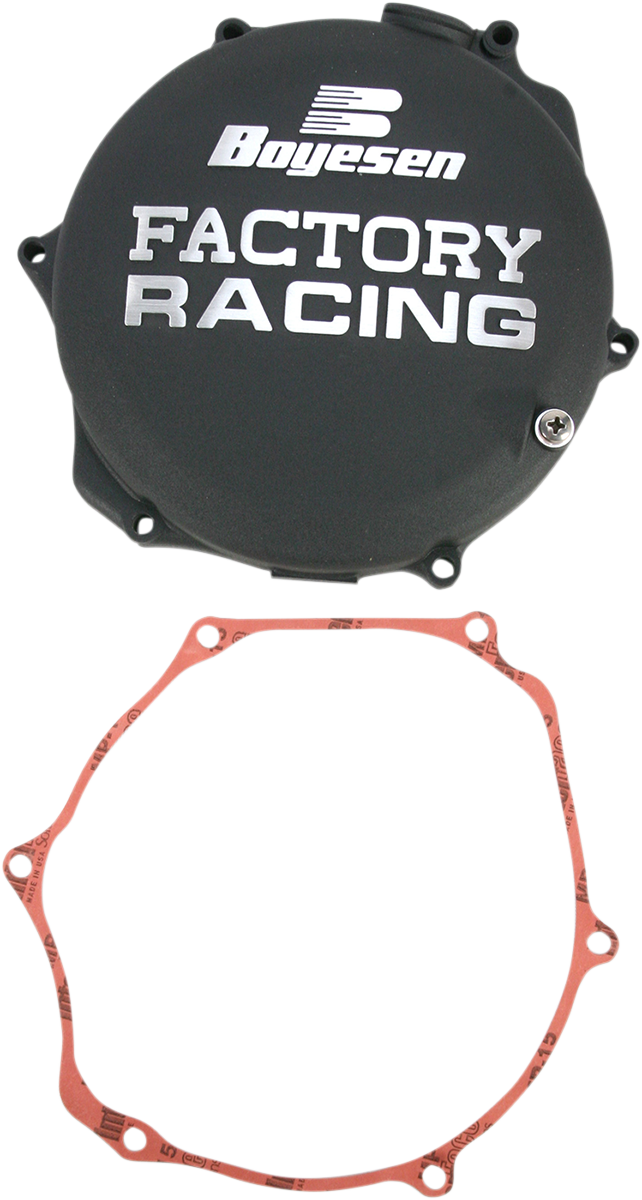 BOYESEN Clutch Cover for Suzuki CC-26AB - Black Finish with Leak-Free Seal