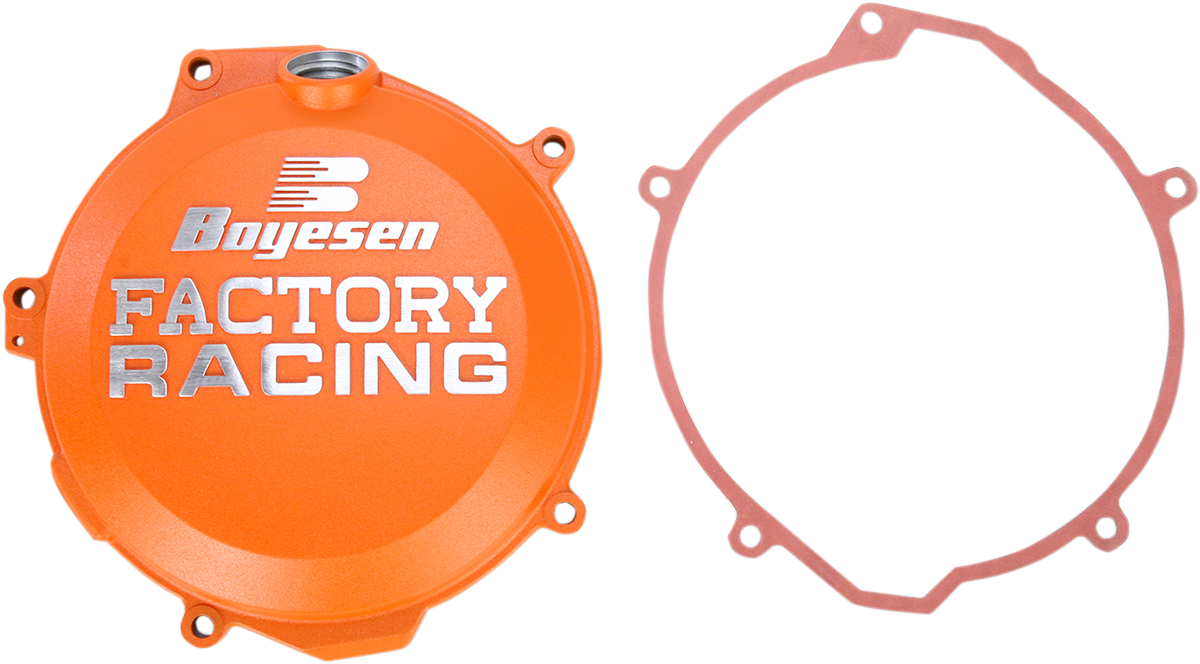 BOYESEN Orange Clutch Cover for KTM CC-44AO – Race-Performance Motorcycle Upgrade