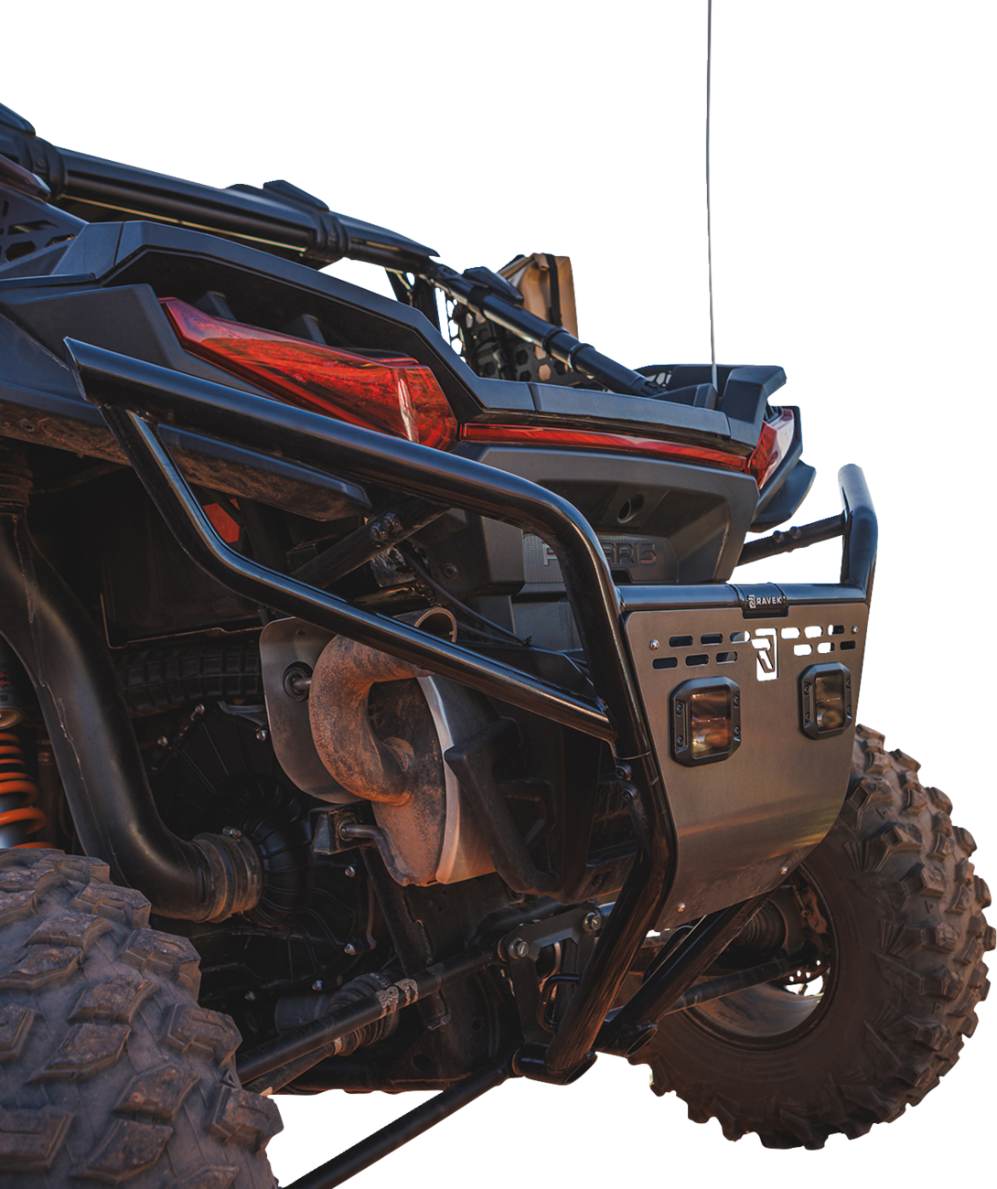 RAVEK Rear Bumper - Plug & Play Reverse LED Lighting - Polaris - RZR 64-308BKL