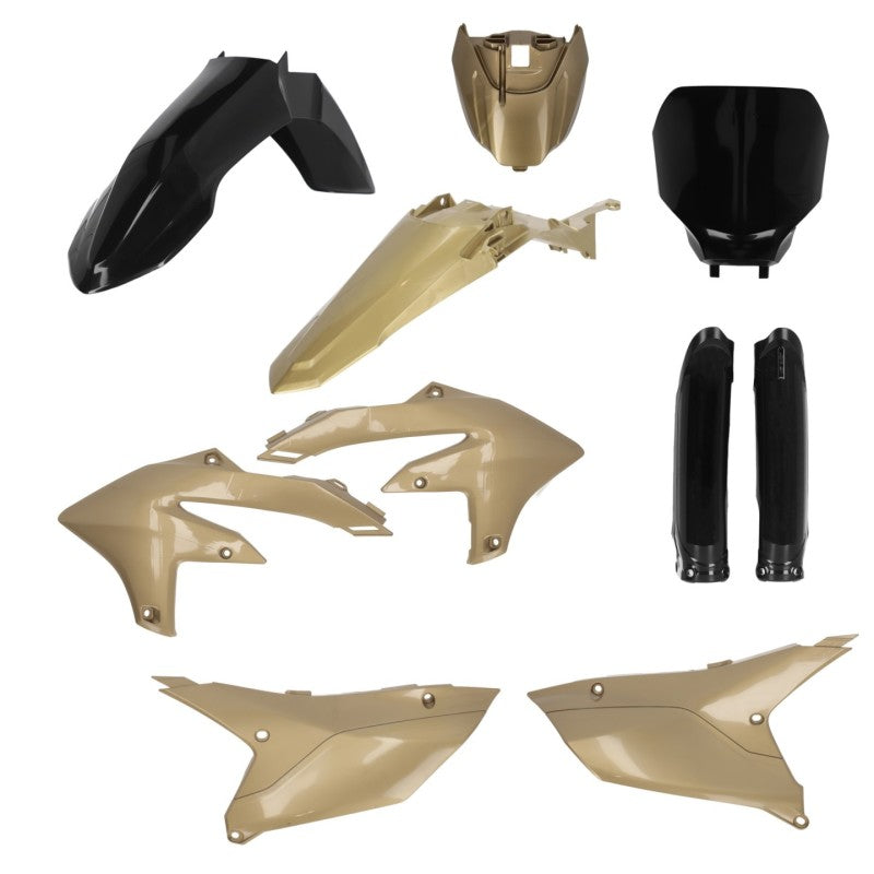 Acerbis 2024 Yamaha YZ250F / YZ450F Full Plastic Kit with Tank Cover - Black/Gold