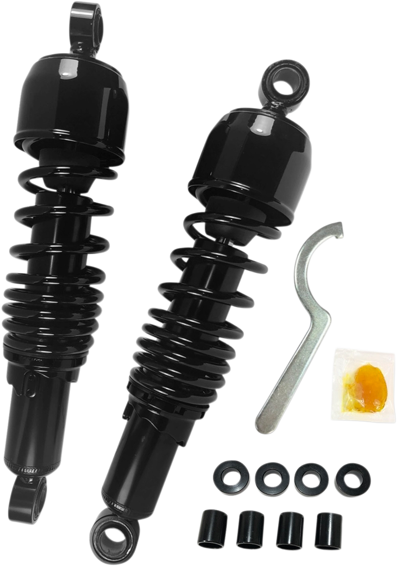 Drag Specialties Shocks Replacement Shock Absorbers - 12.5 Inch Black C16-0132NUGB for Harley-Davidson Touring Models