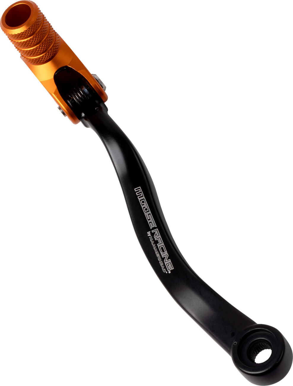 MOOSE OFFROAD Shifter Lever with 20 mm Offset - Orange - Part No. 81-0570-10-40 for Jeep Wrangler, Toyota Tacoma, Ford F-150, and more