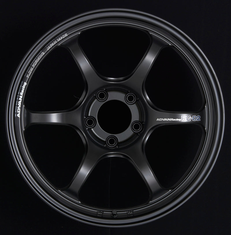 Advan RG-D2 18x9.5 +35 Semi Gloss Black Wheel for BMW, Audi, and More - 5x120 Bolt Pattern
