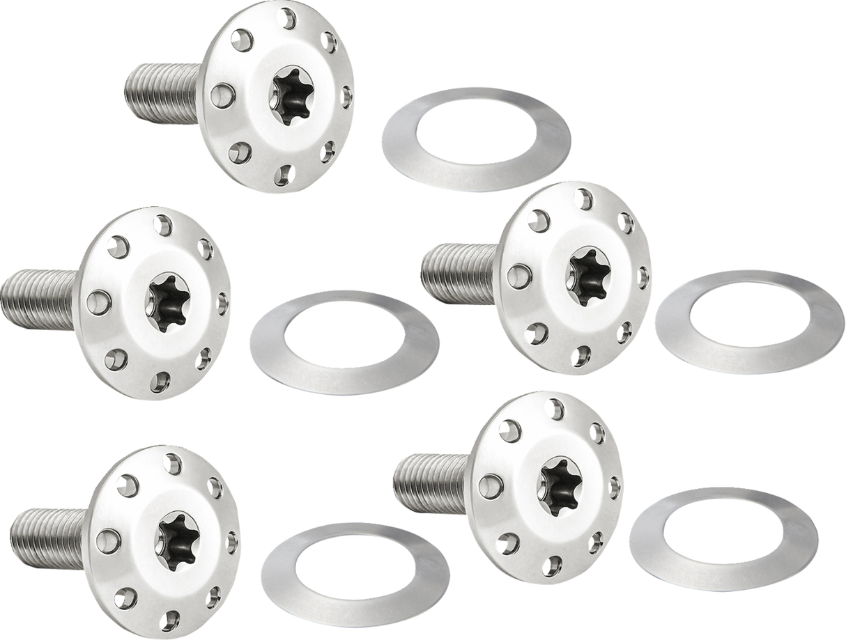 ARLEN NESS Bolt Kit - Holeshot/Front/Floating/Brake Rotor - Spoke Mount - Polished - 5 Pack 300-905