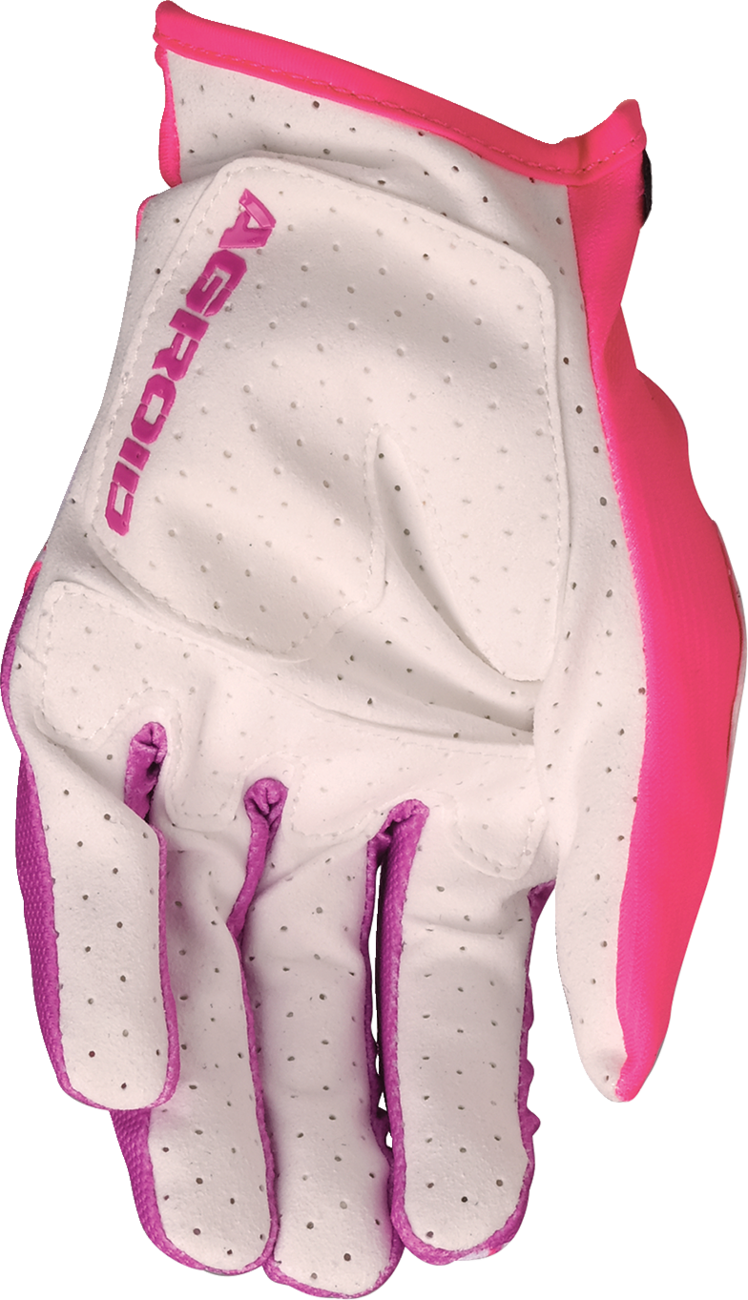 MOOSE OFFROAD Agroid™ Pro Gloves - Pink/White - XL 3330-8100
