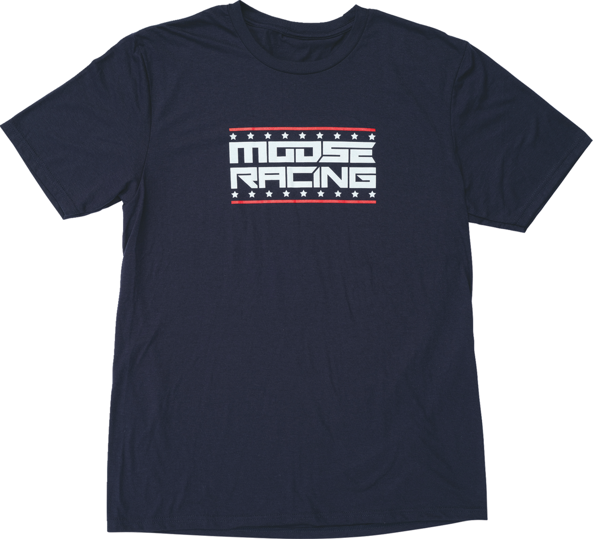 Moose Offroad All-American T-Shirt in Navy – XL, 3030-24421, Comfortable 50% Polyester, 25% Cotton, 25% Rayon Blend, Made in USA