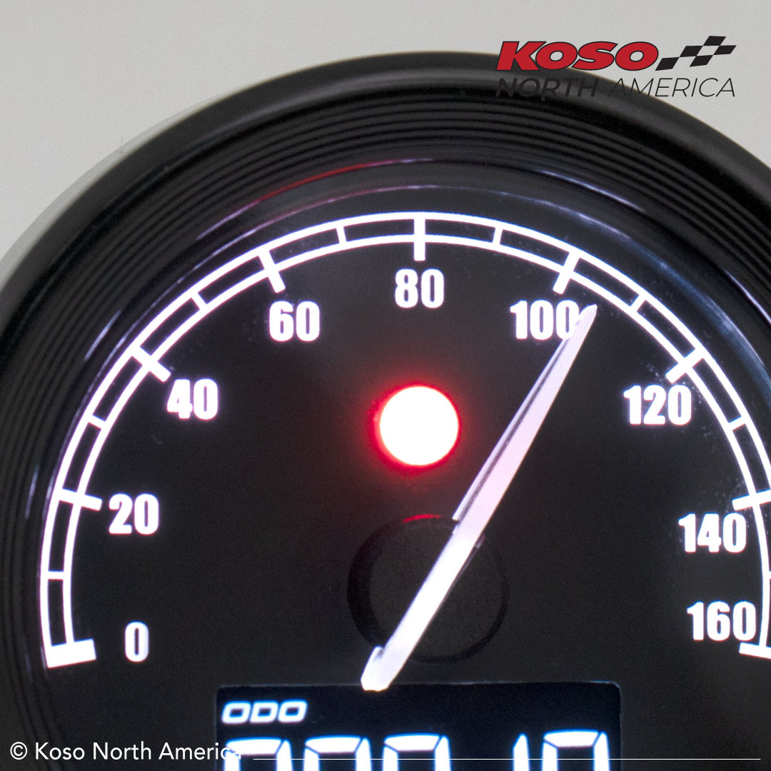 KOSO Tnt 05s D48 Speedometer with Multi-Function Display for Kawasaki Ninja 300, ZX-6R, and Z1000 (Part BA086001)