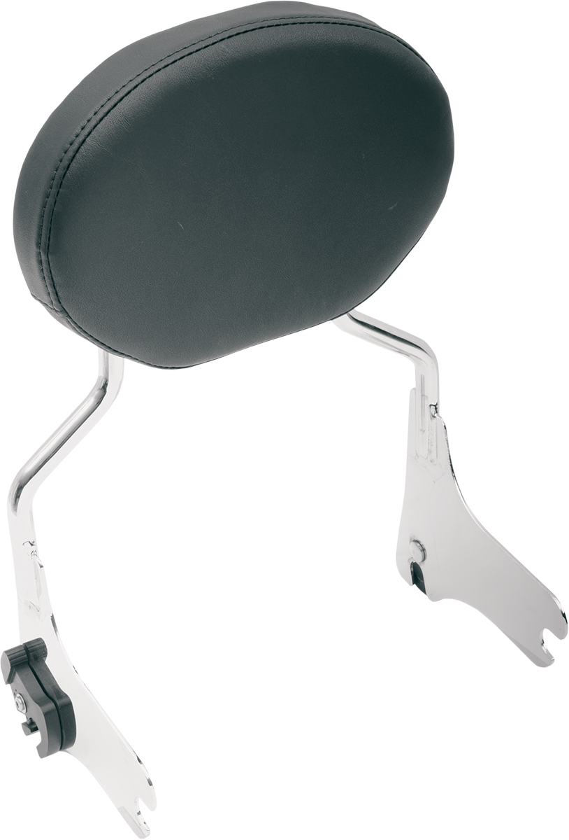 Drag Specialties Seats Oval Sissy Bar Pad for Harley Davidson FL 1997-2022 with Smooth Finish - Part 0822-0118
