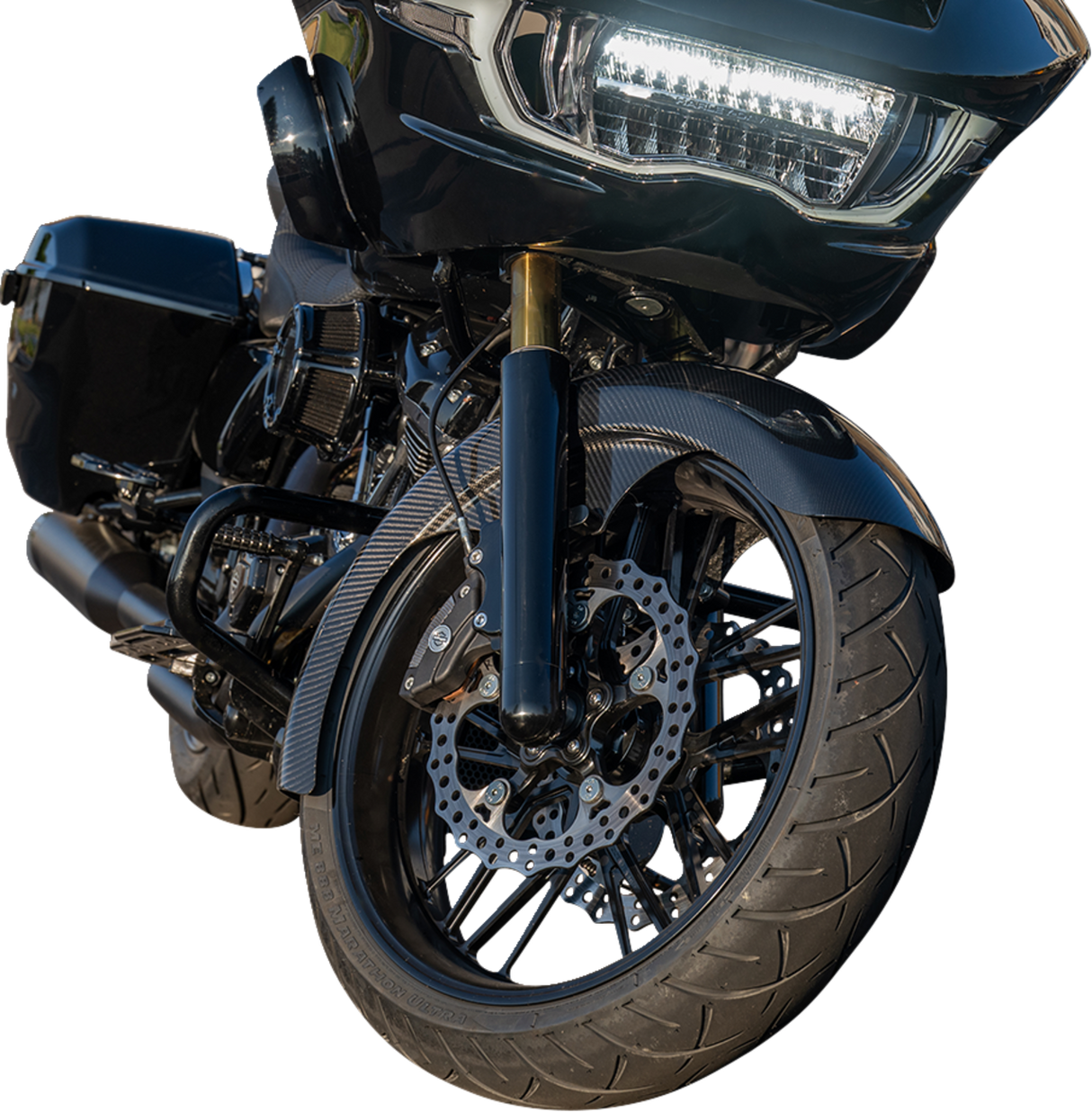 ARLEN NESS Front Fender - Fat Wrapper - 21" - Carbon Fiber - FLT '24-'25 210-031