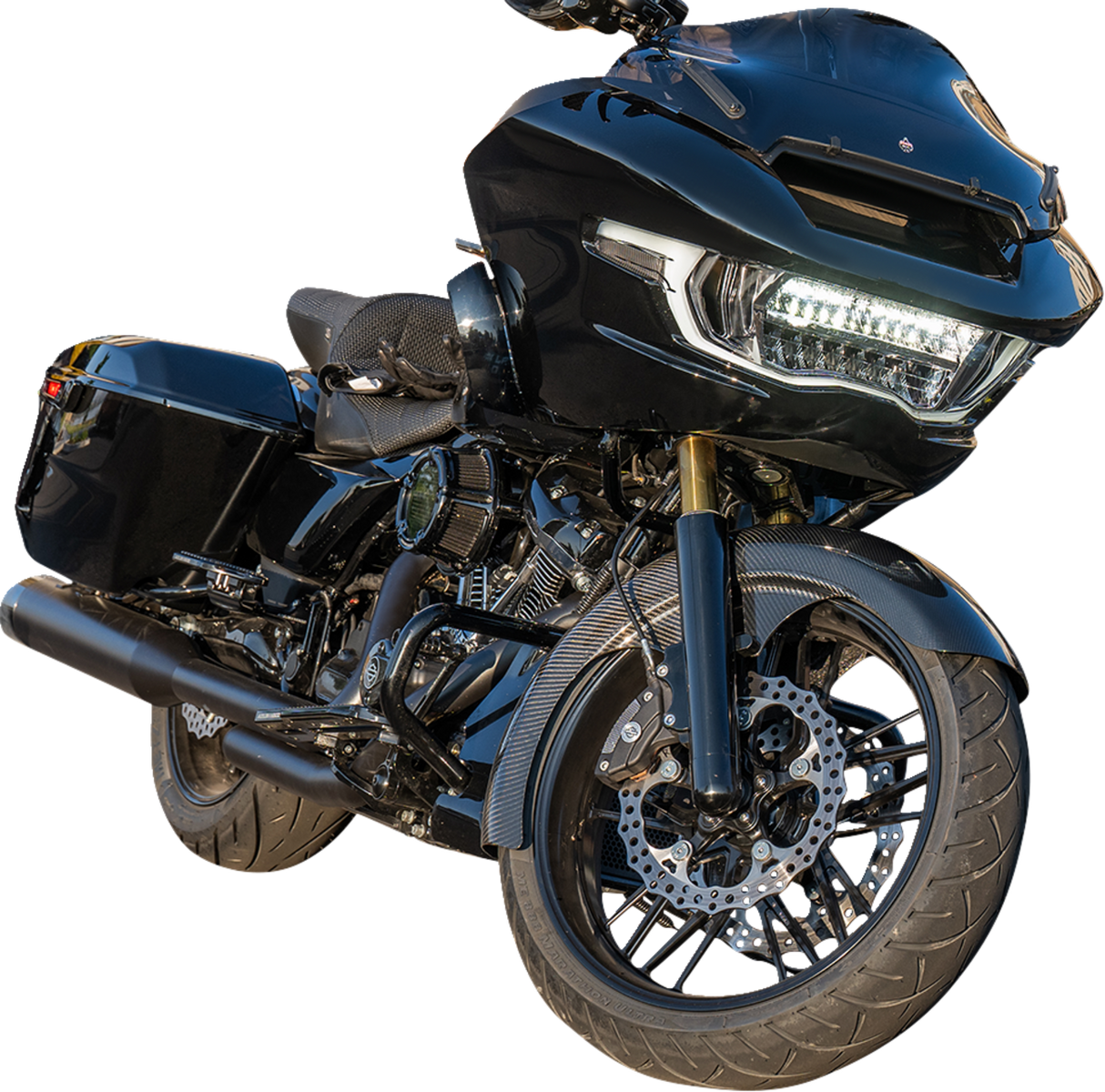 ARLEN NESS Front Fender - Fat Wrapper - 21" - Carbon Fiber - FLT '24-'25 210-031